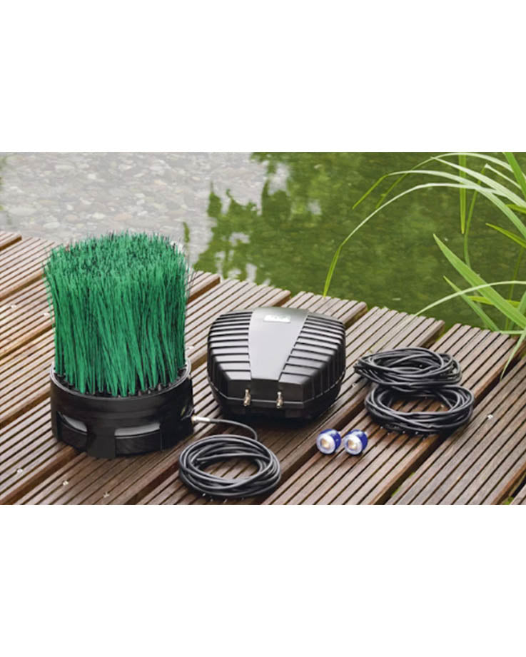 Teichfilter Ergänzung mit OxyTex Belüftung und Umwälzung