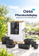 OASE Pflanzkorbdisplay – bestückt mit Pflanzkörben