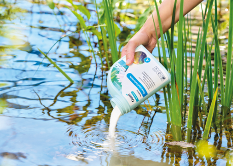 Oase AquaActiv OxyPlus Anwendung im Teich zur schnellen Erhöhung des Sauerstoffgehalts