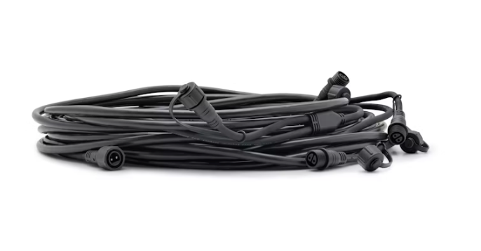 Weißes Verlängerungskabel LunAqua Connect 10 m für Außenbeleuchtung