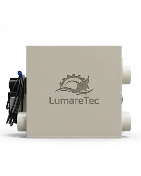 PP20B3 LumareTec Trommelfilter aus Edelstahl für Koi Teich Filteranlage kompakt mit seitlichen Anschlüssen und Steuerung