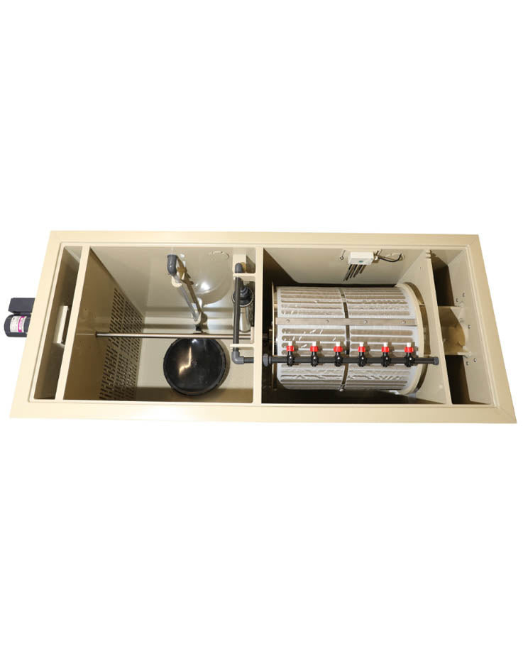 Trommelfilter mit automatischer Reinigung und Edelstahl-Sieb