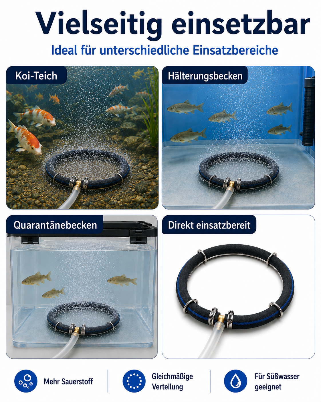 Edelstahl-Belüfterring – 1 Ring
