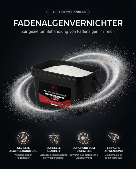 BHK Fadenalgenvernichter für Koi Teich gegen Fadenalgen und klares Wasser
