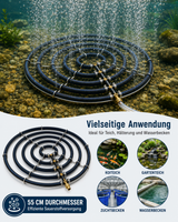 Belüfterring mit fünf Ringen für Koiteiche, Gartenteiche, Fischzucht und Filtersysteme