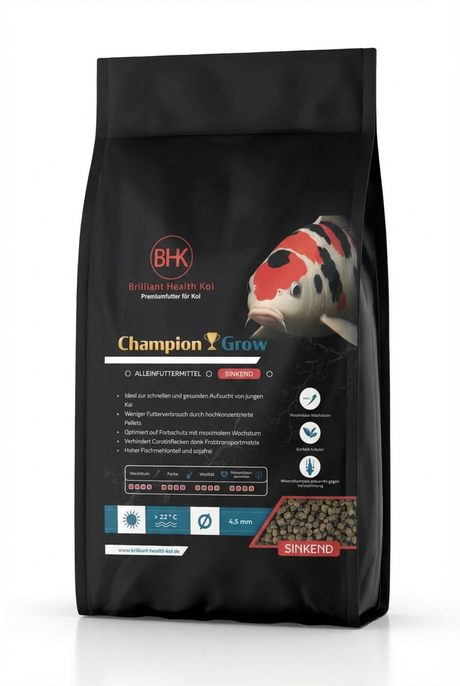 BHK Champion Grow Koi Futter sinkend für schnelles Wachstum