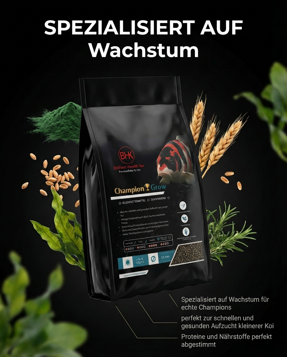 BHK Champion Grow Koi Futter für optimales Wachstum