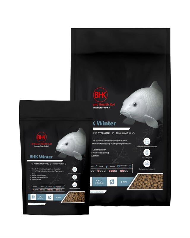 BHK Winter Koifutter schwimmend für Winterfütterung ab 8 °C in 5 mm Pellets