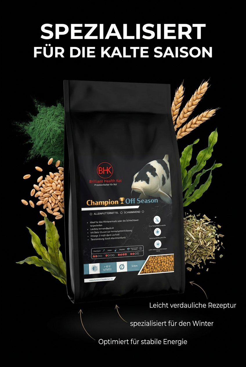 BHK Champion Off Season – schwimmendes Koifutter für Übergangszeit & Winter