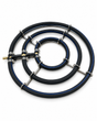 Edelstahl-Belüfterring mit drei Ringen und 35 cm Durchmesser für Koi- und Gartenteiche