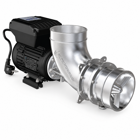 FlowFriend Pro RF144 regelbare Hochleistungs-Teichpumpe mit axialer Hydraulik für große Wassermengen in Koi-, Teich- und Filtersystemen