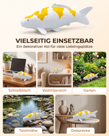 Hariwake Koi-Figur als vielseitige Dekoration für Schreibtisch, Wohnbereich, Garten, Teichnähe und Dekoecke