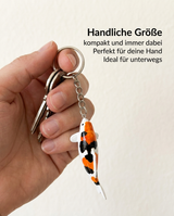 Limitierte Koi Figur Yamatonishiki Schlüsselanhänger – handbemalte Koi Schlüsselanhänger