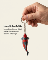 Limitierte Koi Figur Goshiki Schlüsselanhänger – handbemalte Koi Schlüsselanhänger