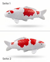 Limitierte Koi Figur Kohaku 4 - handbemalte Koi Figuren stilvolle Teich- & Gartendekoration