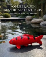 Limitierte Koi Figur Aka Bekko – handbemalte Koi Figuren stilvolle Teich- & Gartendekoration