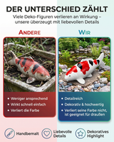 Limitierte Koi Figur Doitsu Sanke 1 – handbemalte Koi Figuren stilvolle Teich- & Gartendekoration