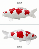 Limitierte Koi Figur Kohaku 5 - handbemalte Koi Figuren stilvolle Teich- & Gartendekoration