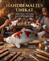 Limitierte Koi Figur Maruten Kujaku - handbemalte Koi Figuren stilvolle Teich- & Gartendekoration (Kopie)