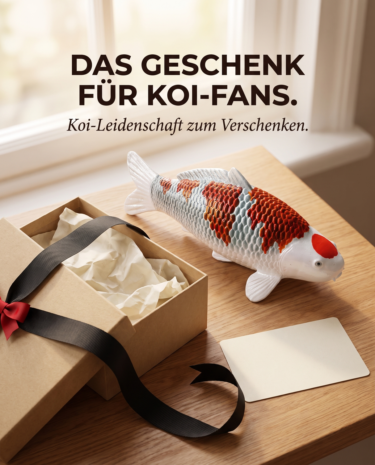 Limitierte Koi Figur Maruten Kujaku - handbemalte Koi Figuren stilvolle Teich- & Gartendekoration (Kopie)