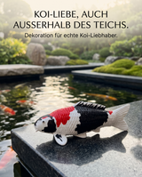 Limitierte Koi Figur Showa 1 - handbemalte Koi Figuren stilvolle Teich- & Gartendekoration