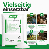 K+S Viehsalz Natur 25 kg vielseitig einsetzbar für Koiteich, Gartenteich, Tierernährung und Landwirtschaft
