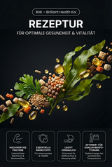 Koi Futter Rezeptur mit natürlichen Inhaltsstoffen für ganzjährige Vitalität