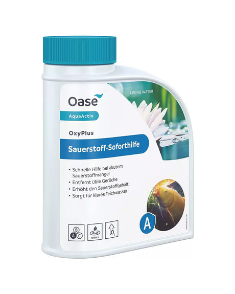 OASE AquaActiv OxyPlus 500-ml-Flasche mit blauem Deckel