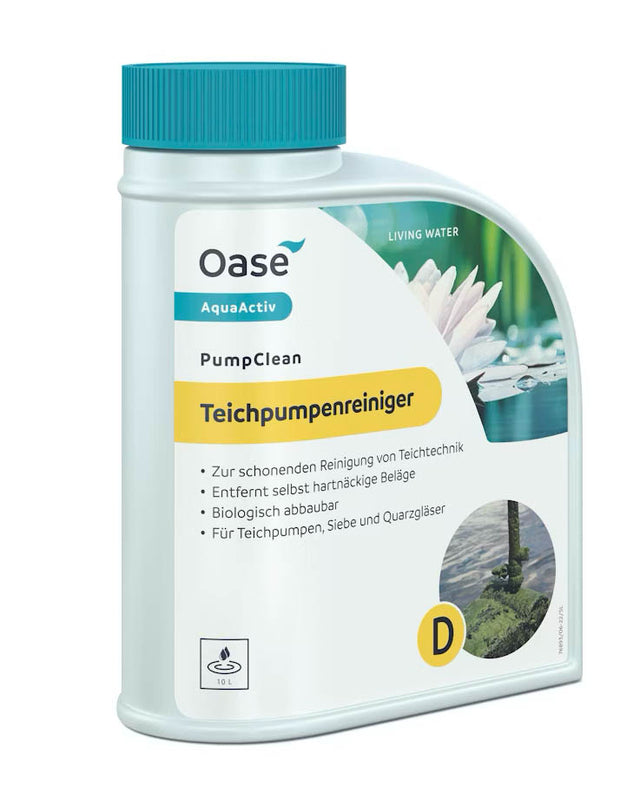 Oase AquaActiv PumpClean Teichpumpenreiniger zur schonenden Reinigung von Teichpumpen, Sieben und Quarzgläsern