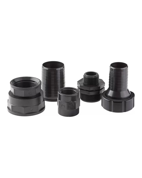 Adapter-Set der OASE Aquarius Eco Expert für Fontänenaufsätze mit 1″ und 1½″, im Lieferumfang