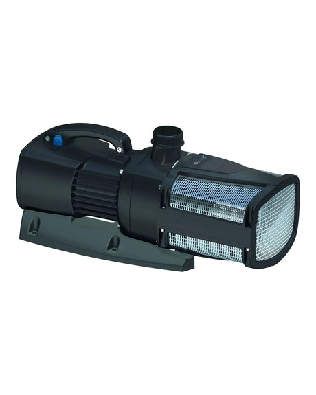 OASE Aquarius Eco Expert 36000/44000 von der Griffseite mit blauem DFC-Schalter