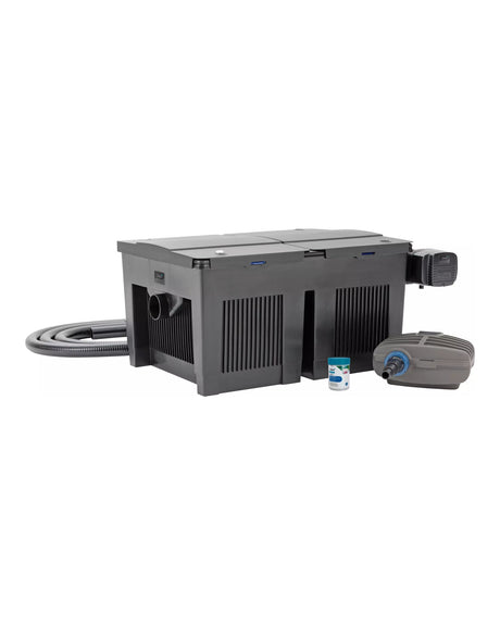 OASE BioSmart Set 24000 mit doppeltem Filtergehäuse, Vitronic, AquaMax Eco Classic und Schlauch
