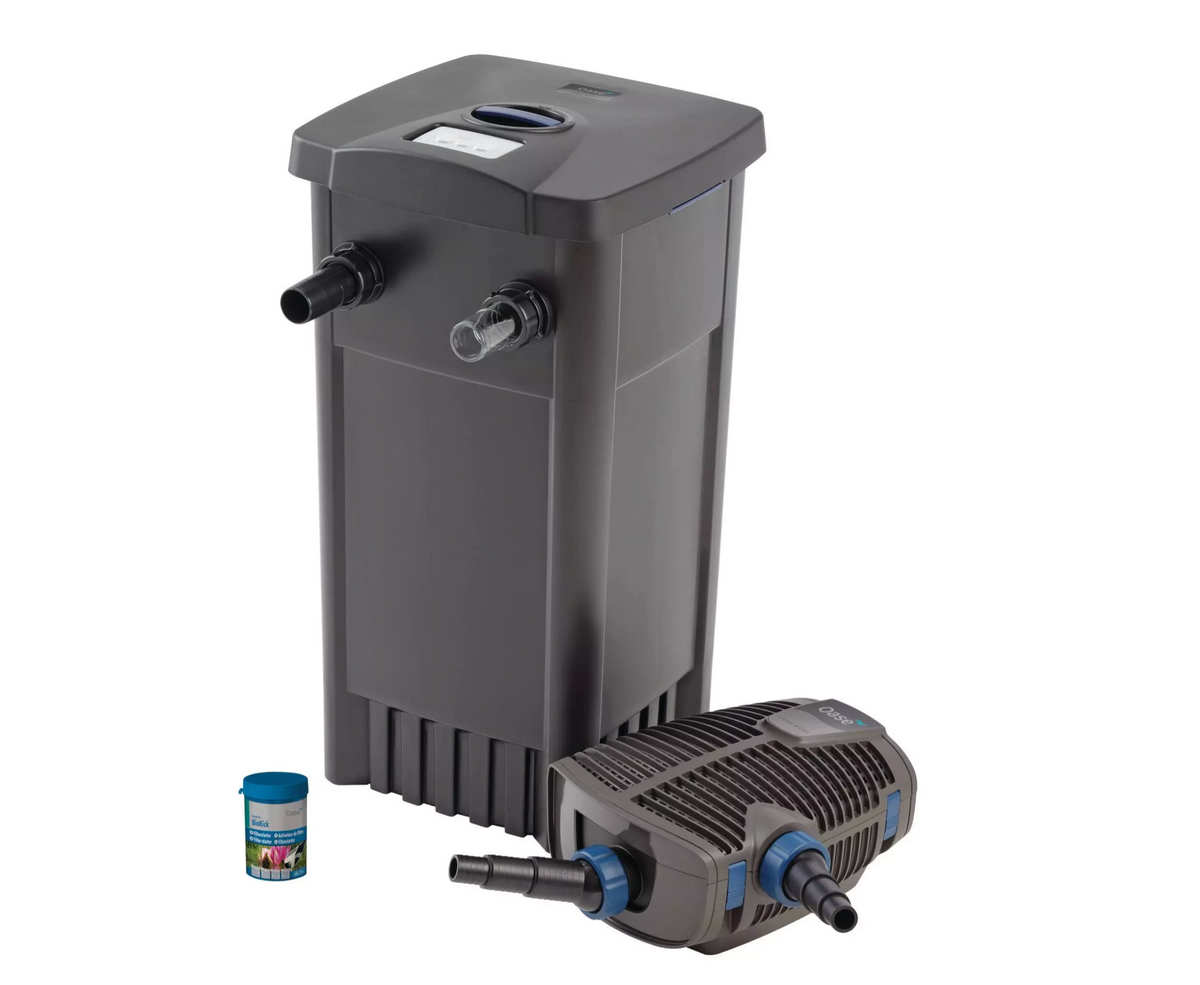 OASE FiltoMatic Durchlauffilter Set 14000 AquaMax Eco Premium Filterpumpe BioKick Teichfilter UVC Koiteich Fischteich Gartenteich Filteranlage Komplettset Teichreinigung