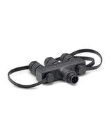 OASE LunAqua Connect Dreifach-Verteiler RGB mit drei Buchsen, Schutzkappen an Bändern und 4-poligem Stecker