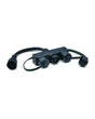 OASE LunAqua Connect Dreifach-Verteiler weiß: drei Buchsen mit Kappen, Kabel mit 2-poligem Stecker