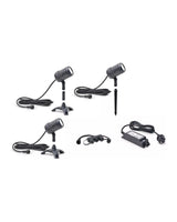 LunAqua Connect M Set 3 in drei Montagearten, dazu Dreifach-Verteiler und Netzteil