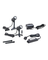 OASE LunAqua Connect Starter Set: zwei Spots M, Controller, Netzteil, zwei Erdspieße und Verlängerungsstücke