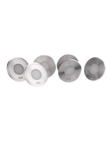 Sechs LunAqua Terra LED Einbauleuchten aus dem Set, teils hintereinander