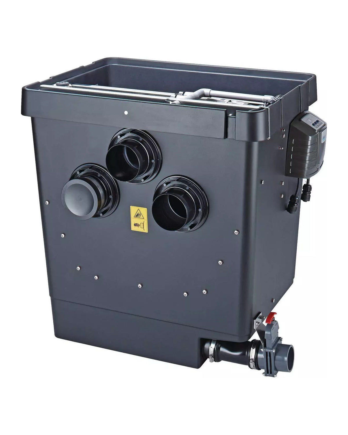 OASE ProfiClear Premium Compact-M Gravitation ohne Deckel, Blick auf die Zulaufseite