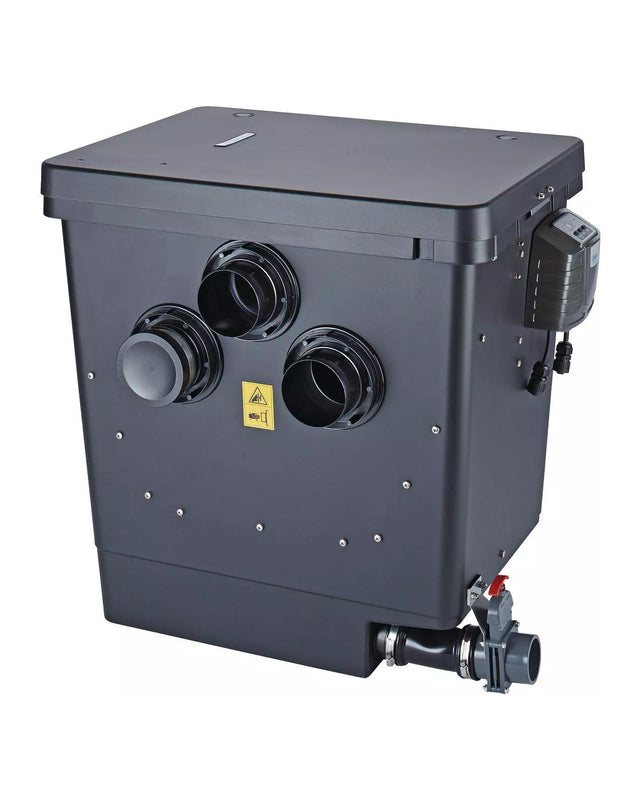OASE ProfiClear Premium Compact-M Gravitation OC, Zulaufseite mit DN-110-Anschlüssen