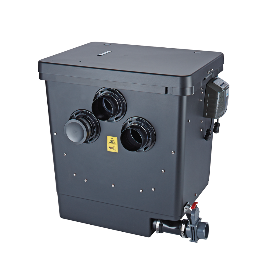 OASE ProfiClear Premium Compact-M Gravitation OC Trommelfilter mit Anschlüssen und Steuereinheit