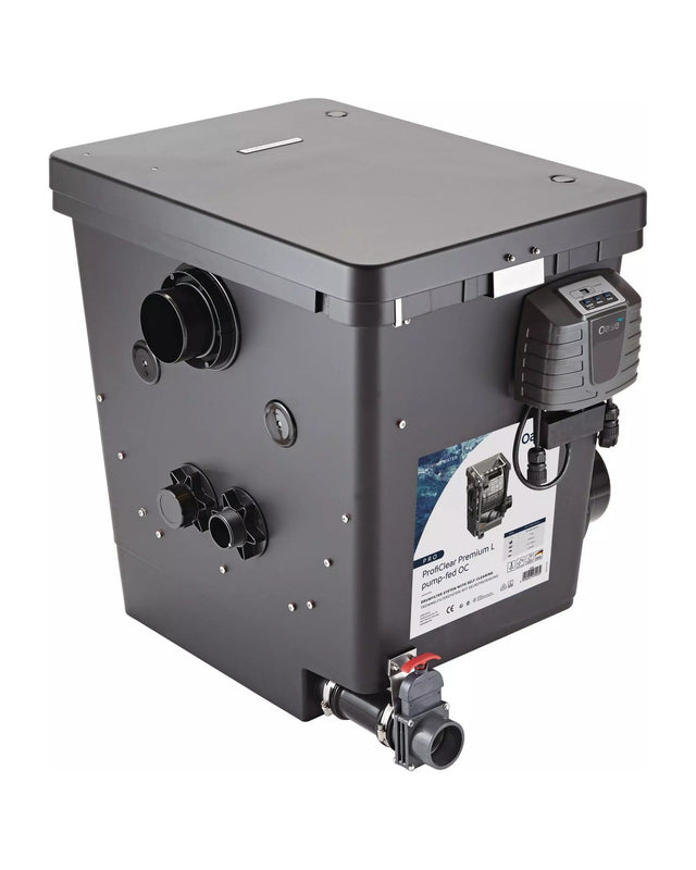 OASE ProfiClear Premium TF-L gepumpt OC mit 2″-Zuläufen, Steuereinheit und Schmutzablass