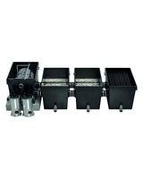 ProfiClear Premium XL gepumpt: TF-XL mit Bitron Premium, zwei XL Moving Bed, Ablaufmodul (separat erhältlich)