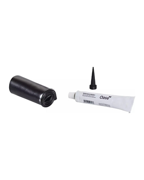 OASE PVC-Folien-Reparaturset: gerolltes PVC-Folienstück, Tülle und Tube Unterwasserkleber