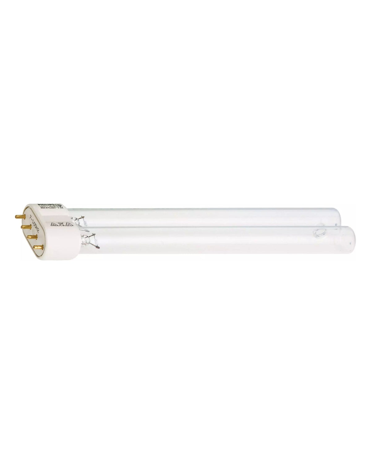 OASE UVC-Ersatzlampe 18 W von der Seite: lange Doppelröhre mit 4-Stift-Sockel