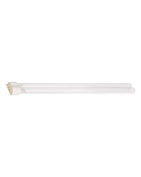 OASE UVC-Ersatzlampe 24 W von der Seite: lange Doppelröhre mit weißem 4-Stift-Sockel