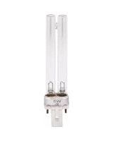 OASE UVC-Ersatzlampe 5 W stehend: zwei Röhren auf dem Sockel mit 2 Stiften, Aufdruck 5W