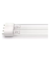 Weißer Sockel der OASE UVC-Ersatzlampe Eco 42 W mit 4 Stiften, Nahaufnahme