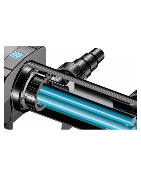 Blick in die OASE Vitronic: UVC-Lampe im Quarzglas