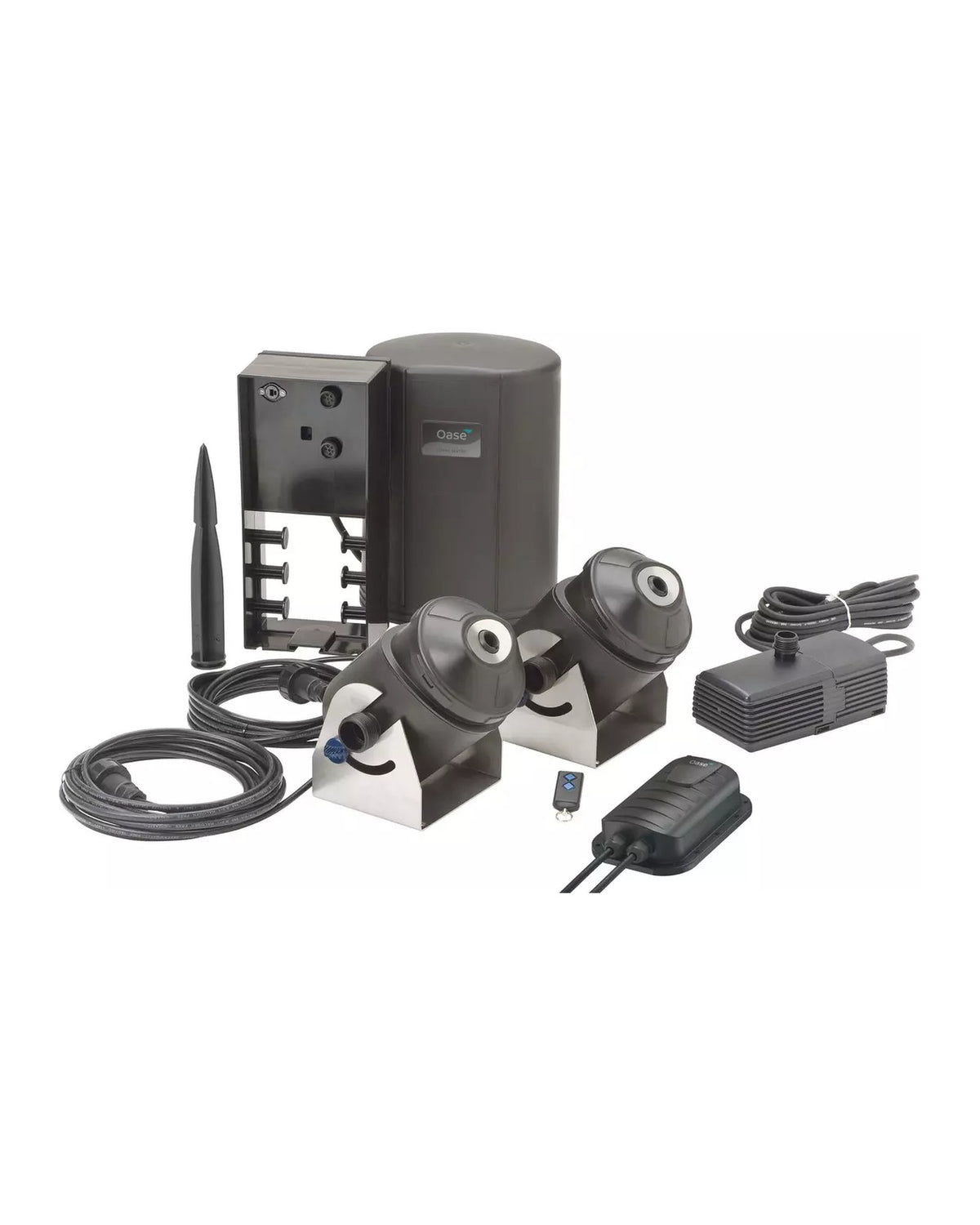OASE Water Jet Lightning Komplettset: Steuerung, zwei Water Jets, Pumpe, Trafo und Handsender